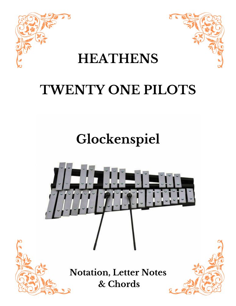 Heathens Twenty One Pilots Glockenspiel and Guitar