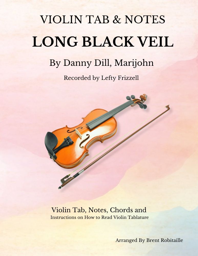 Long black veil violin tablature