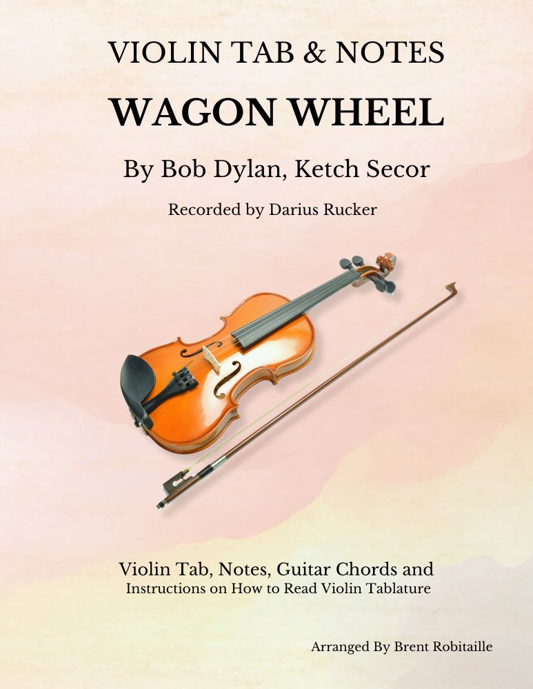 Wagon Wheel violin tablature