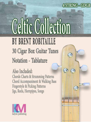 Celtic Collection - 4 String Cigar Box Guitar - Front Cover