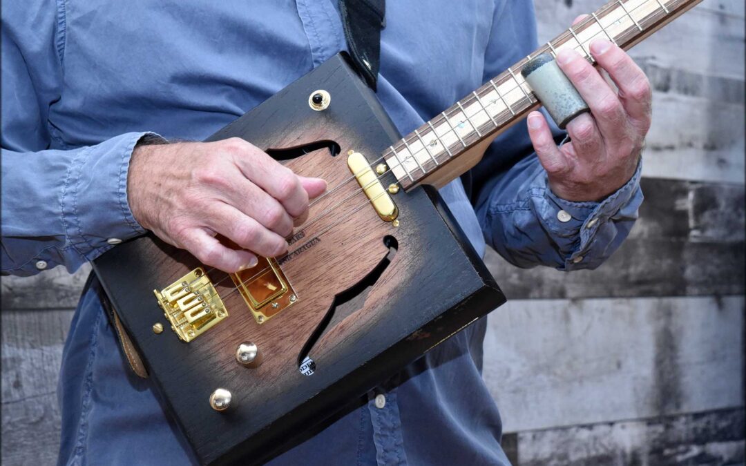 3-String Cigar Box Guitar with Slide