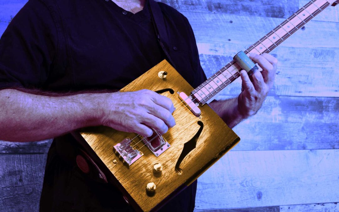 Cigar Box Guitar 3-String with Slide