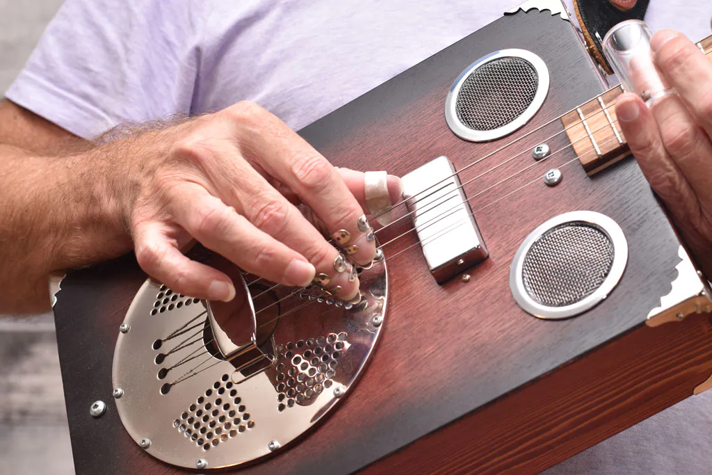 Cigar-Box-Guitar-Resonator-with-Thumb-Finger-Picks Cigar Box Guitar Resonator with Thumb and Finger Picks