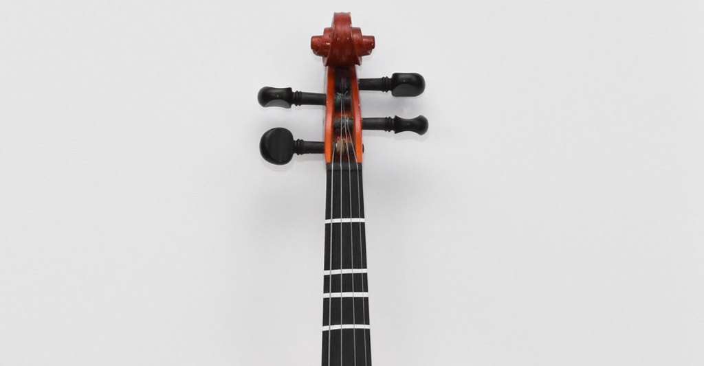 Violin-Fiddle-with-Tape-Marks-Closeup