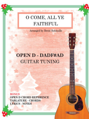 O-Come-all-ye-Fiathful-Open-D-guitar-Tuning-fingerstyle