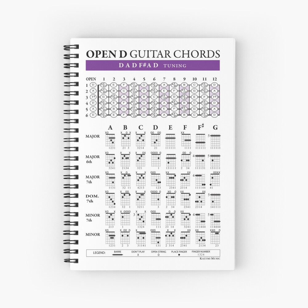 Open D Spiral Notebook