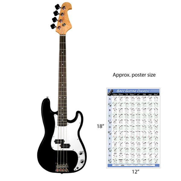Bass Chords and Fretboard Poster size