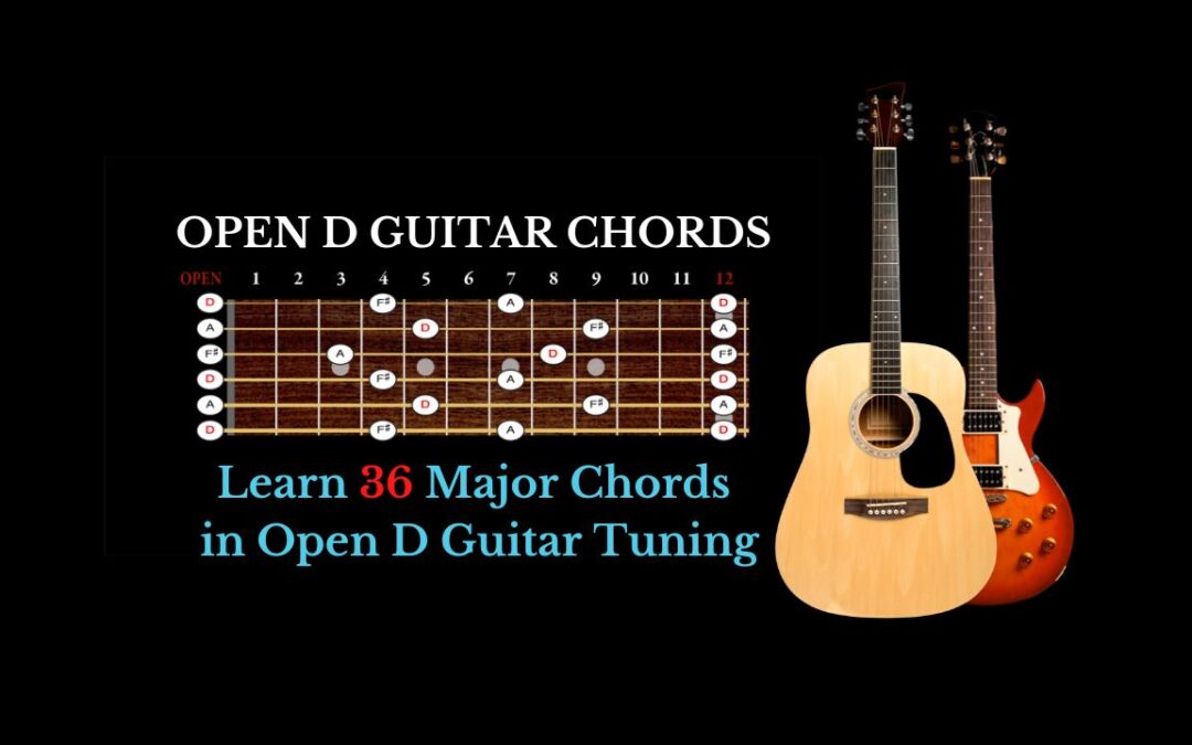 Open D Guitar Chords Major Lesson