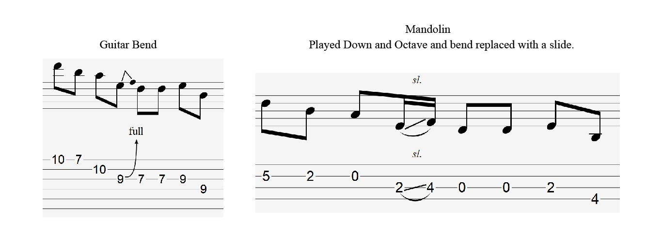 Mandolin blues bend slide