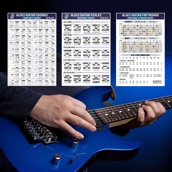 Blues Guitar Poster Set